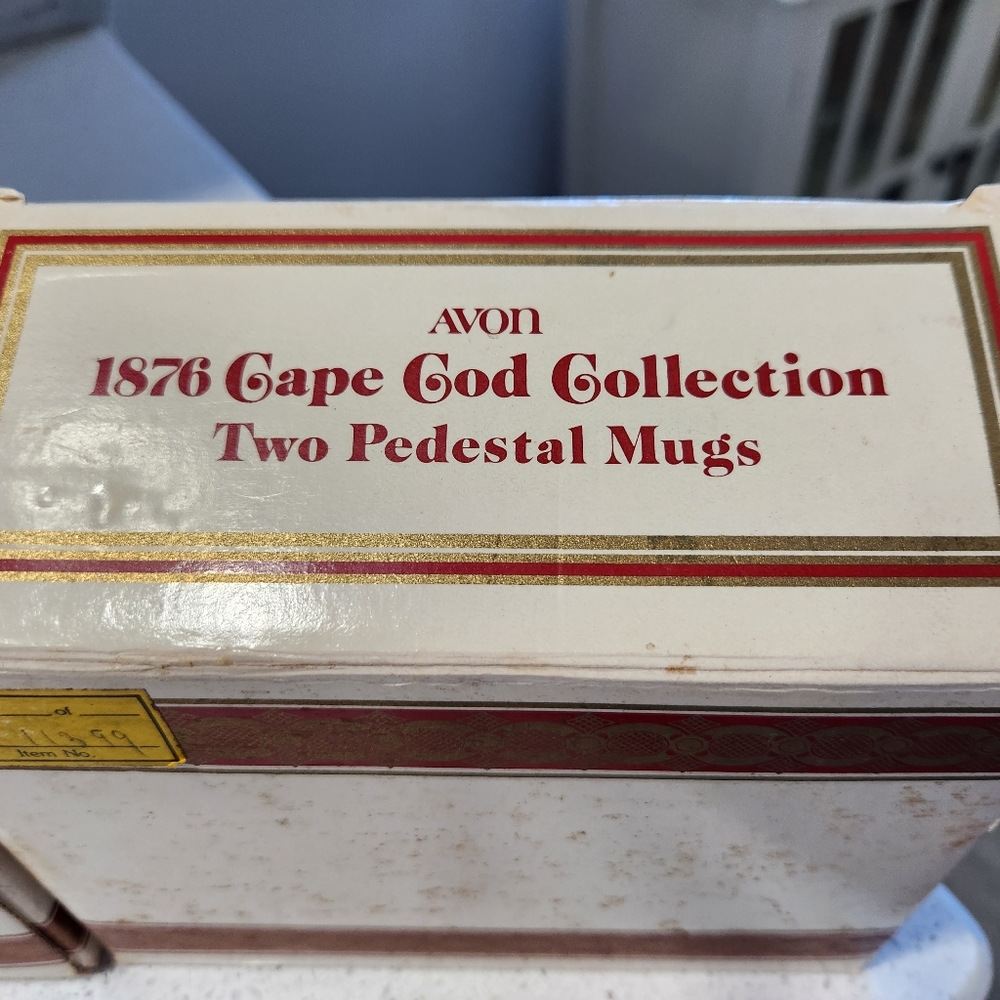 NEW Vintage "Cape Cod Ruby" Mugs EUC by Avon set of 4 . - Picture 6 of 7